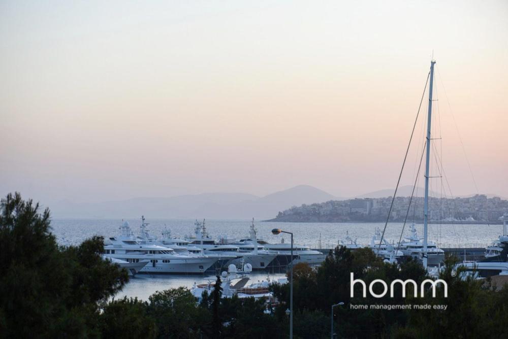 95m² homm Spectacular Flisvos Marina Sea View Flat Apartment Atena Exterior foto